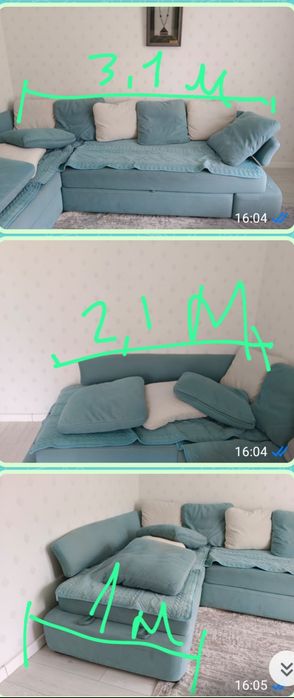 Продается угловой диван, б/у
