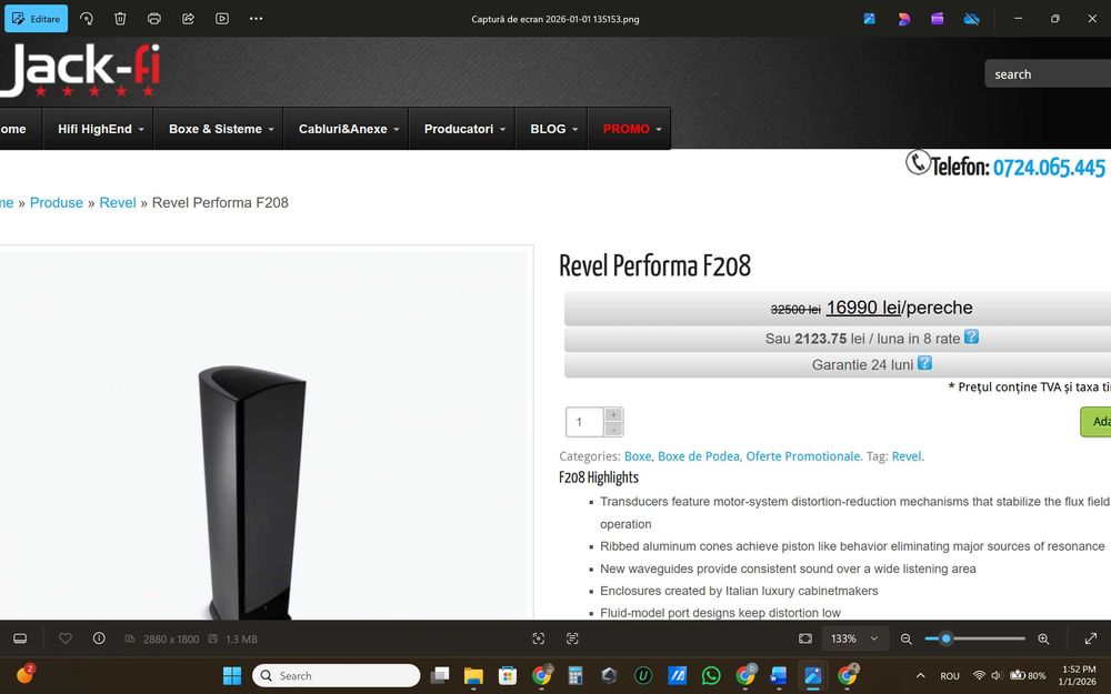 Revel Performa F208