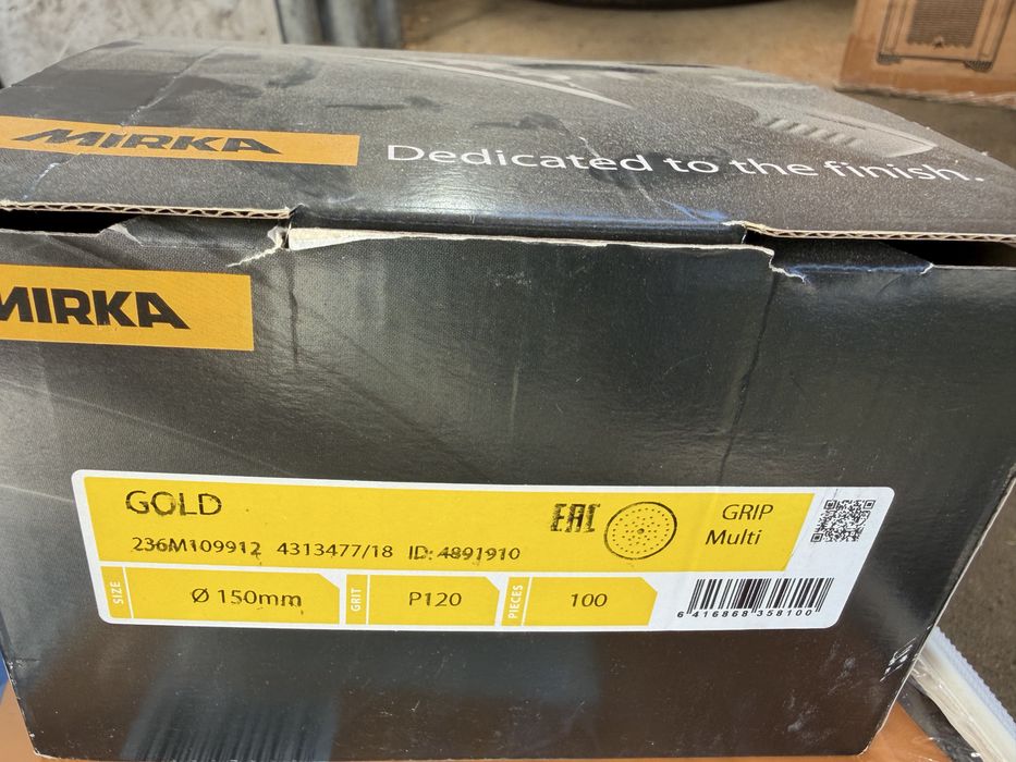 Авто шкурки Mirka Gold Galaxy 150мм професионални шкурки дискове P40 P80 P120 P320