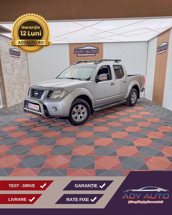 NISSAN NAVARA 2,5 Tdi , 4x4 la buton , Clima , Navi , Scaune incalzite , Trapa , RAR+ITP