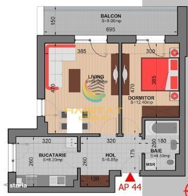 Apartament 2 camere- 57mp-mutare imediata