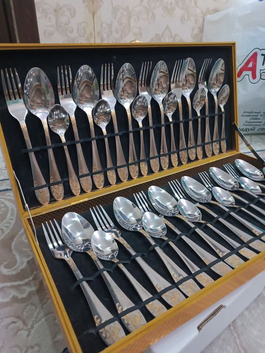 Набор ложек и вилок 36 штук