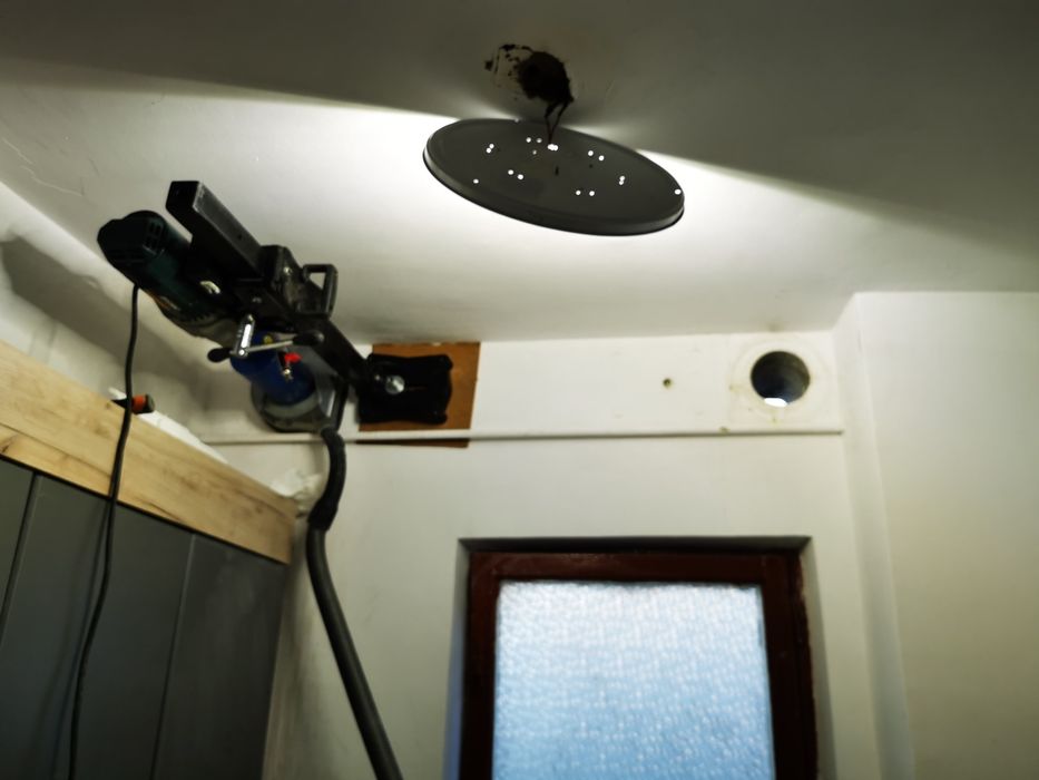 Gaura HOTA Centrala Carota Ventilatie Clima Cos Semineu Taiere beton