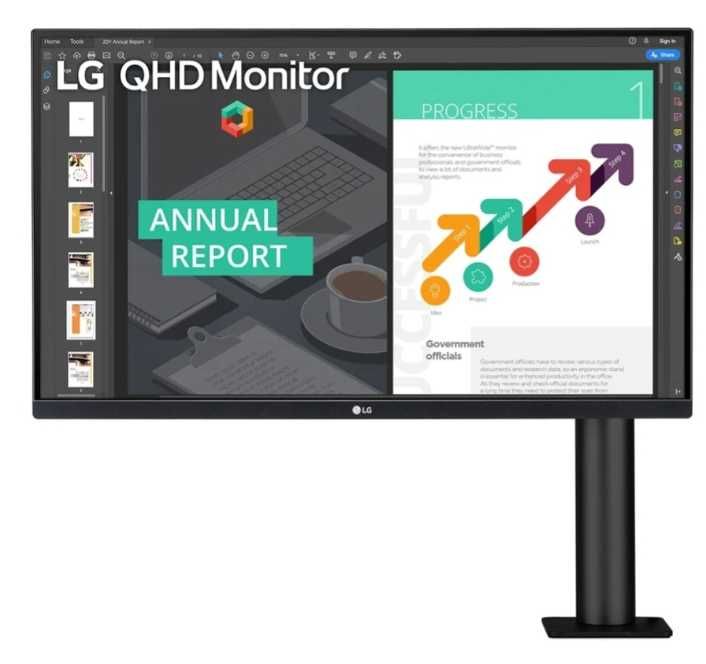 Монитор 27" LG 27QN880 черный