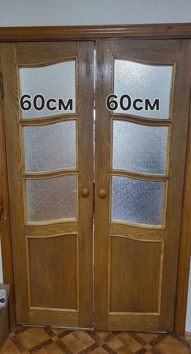 Двери бу. Деревянные. Не пустые.