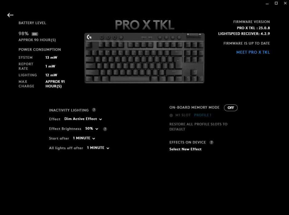 Logitech G pro x TKL Tactile(GX Brown) - Безжична геймърска клавиатура
