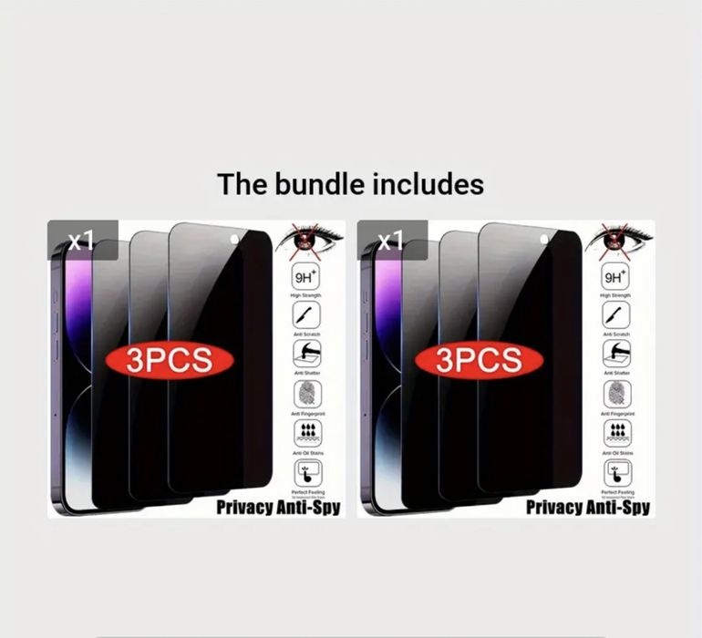 Затъмняващ стъклен протектор за Iphone