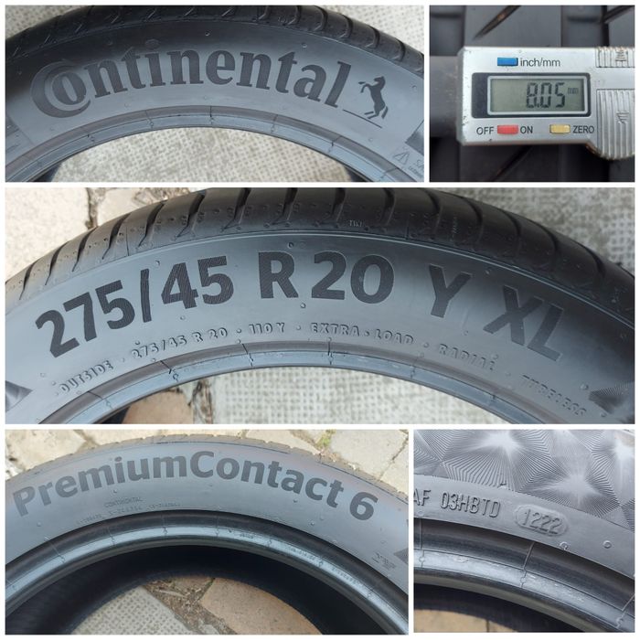 O bucată 275/45 R20 vară - una Bridgestone Continental