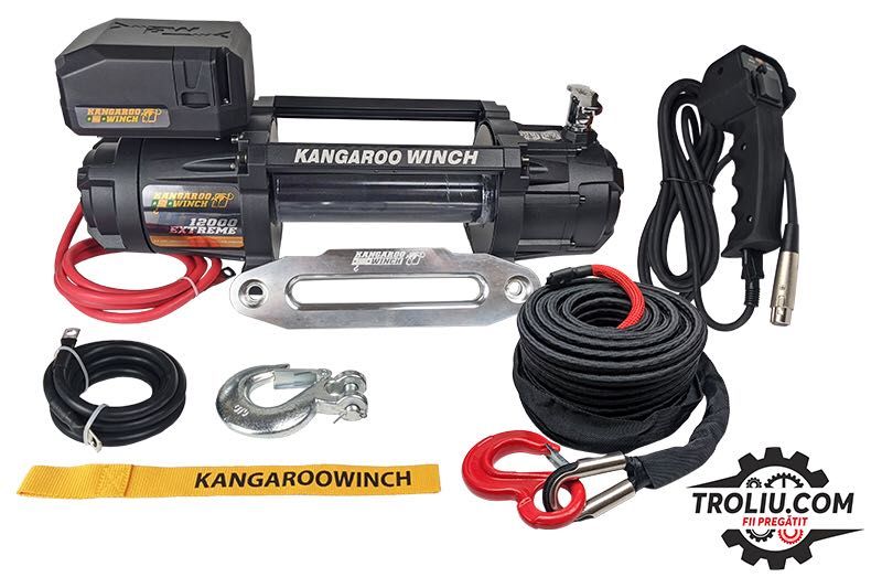 Troliu sufa sintetica VipeRope K 12000 EXTREME HD Kangaroo - Off Road