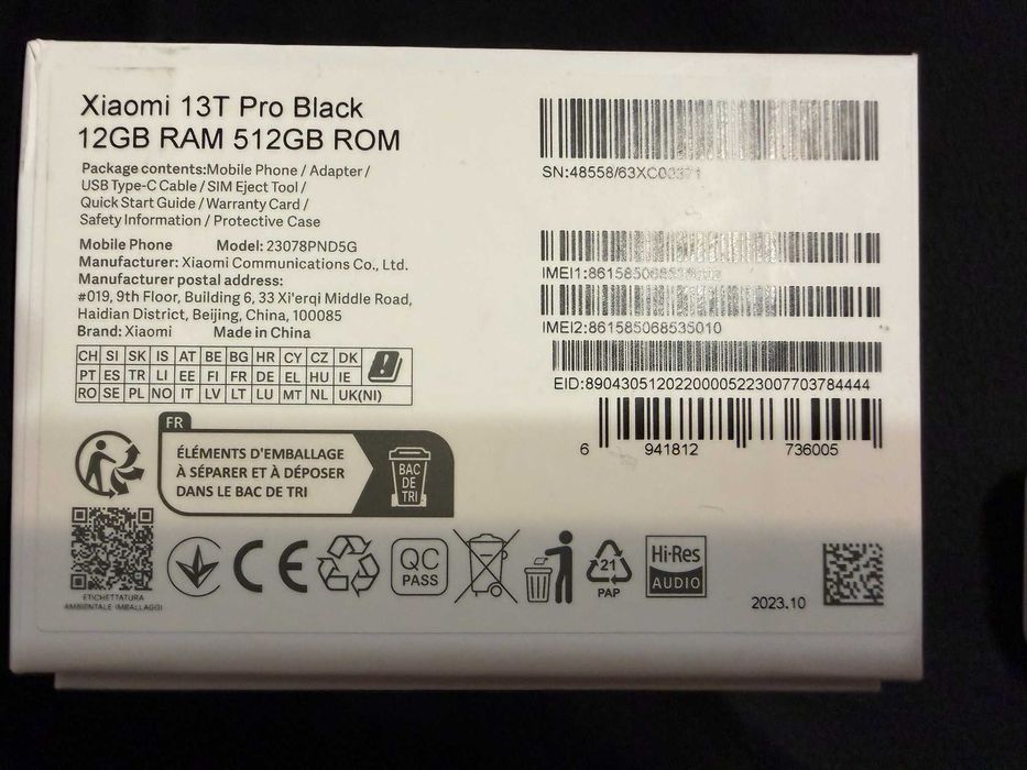 Продавам xiaomi 13T pro