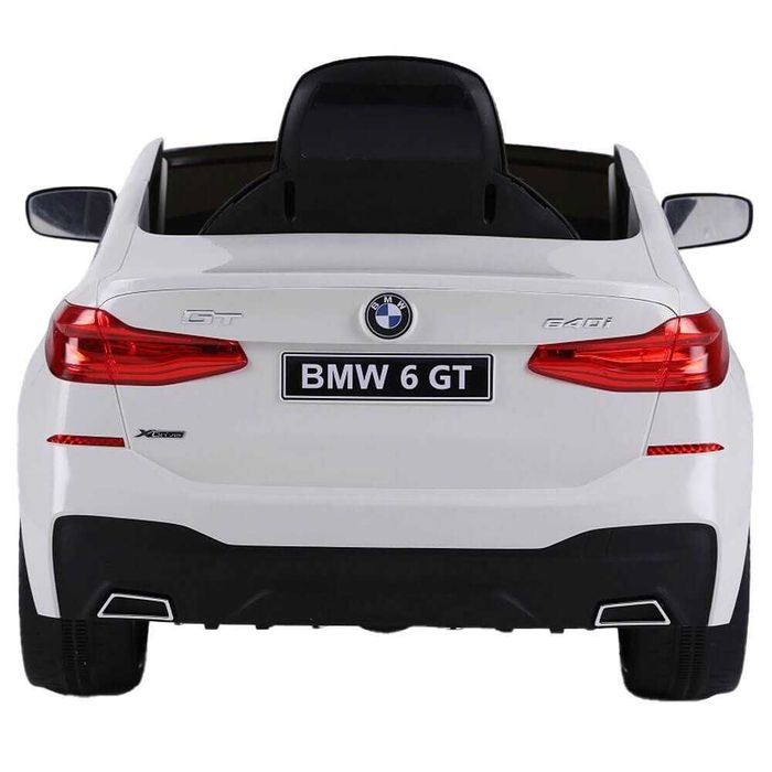 Masinuta electricaBMW seria 6GT alba,CADOU:NR AUTO PERSONALIZAT