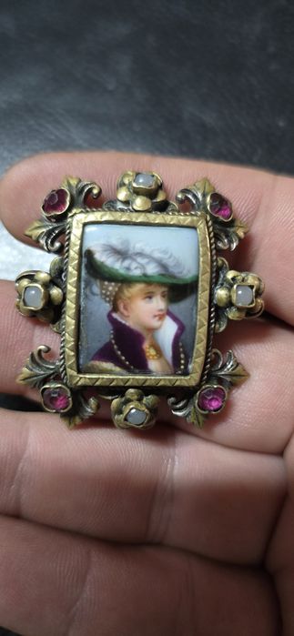 Broșe Bidermayer vechi cu aur