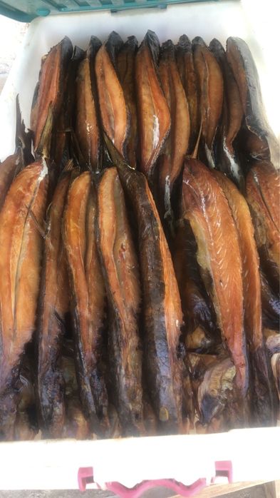 Кефаль горячего копчения