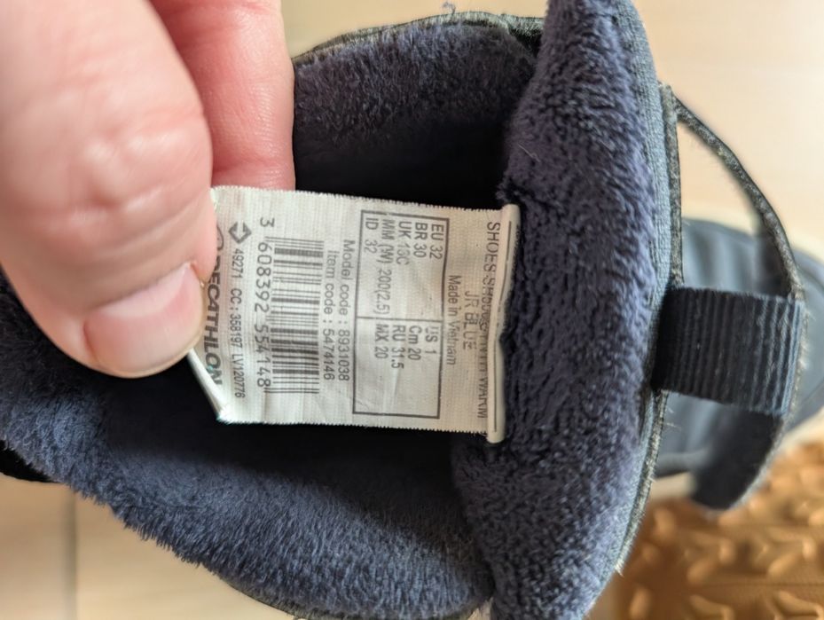 Ghete iarnă copii Decathlon Quechua, mărimea 32, impermeabile/călduroase