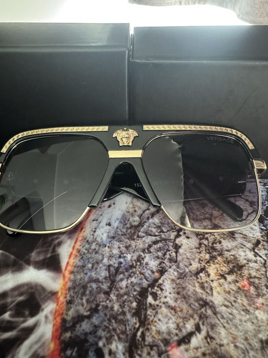 Ochelari de soare (Replică Versace) - Model Shield / Medusa