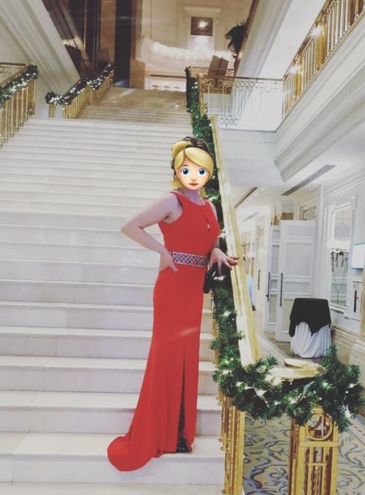 Платье вечернее б/у