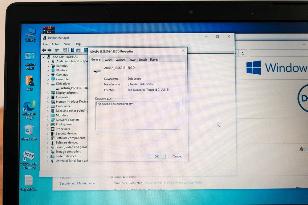 VCDS - Tester VW, AUDI, SKODA, Seat + Laptop Dell i3, 128 GB SSD, 8GB