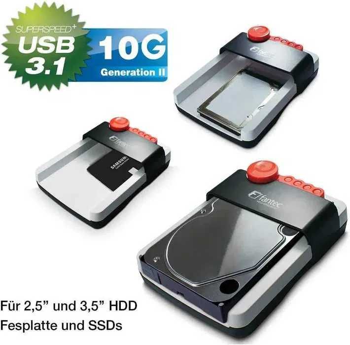 Docking station SUPERSPED USB 3.1 conector SATA hdd 3.5+HDDSSD 2.5
