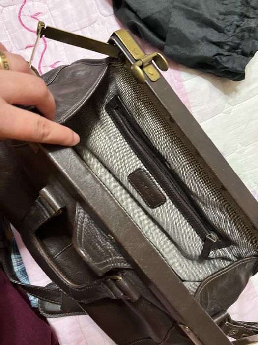 Винтажная сумка кожанная