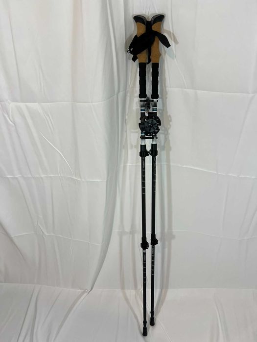 Bete schi ski telescopice tura trekking Skin Fox carbon 105-135cm blue