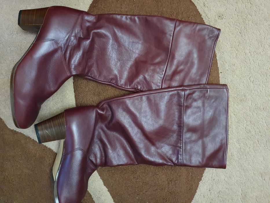 Сапоги женские. Цвет Марсала. 40 размер