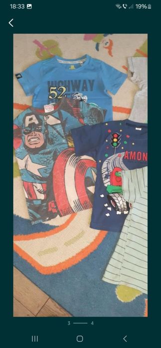 Lot de tricouri pt copii 98/104