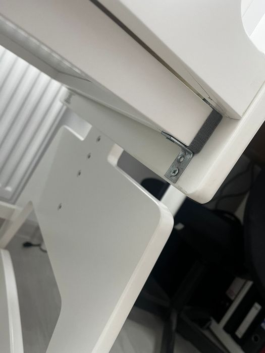 Pătuț bebe din lemn alb (90x55x93 cm)