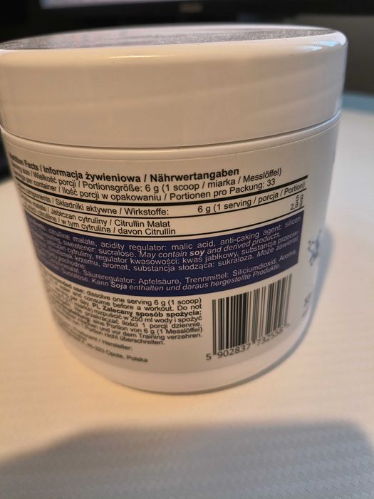 Supliment alimentar cu citrulina, ALLNUTRITION Citrulline, 200g, aroma mango, pudra
