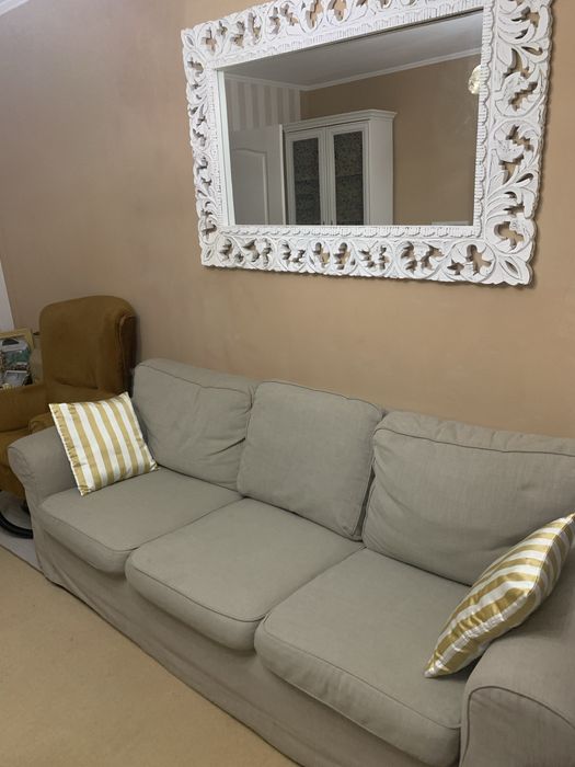 Canapea 3 locuri Ikeea gri- bej