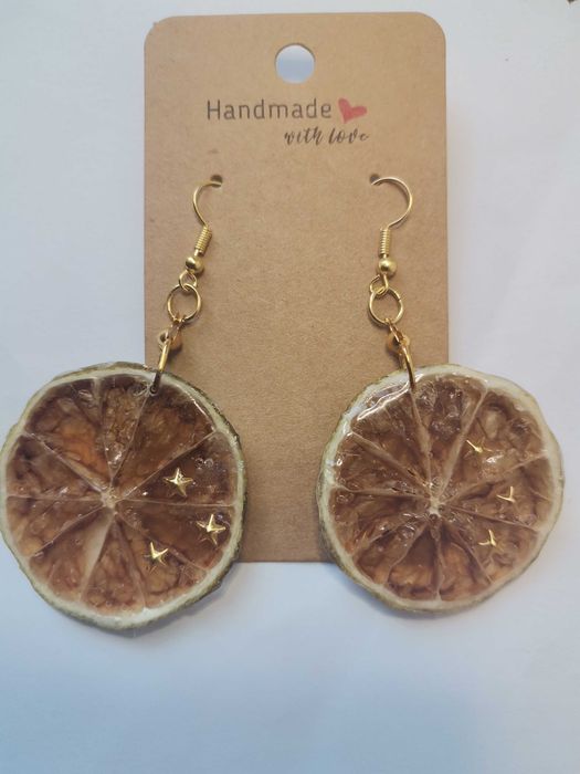 Cercei handmade din rășină