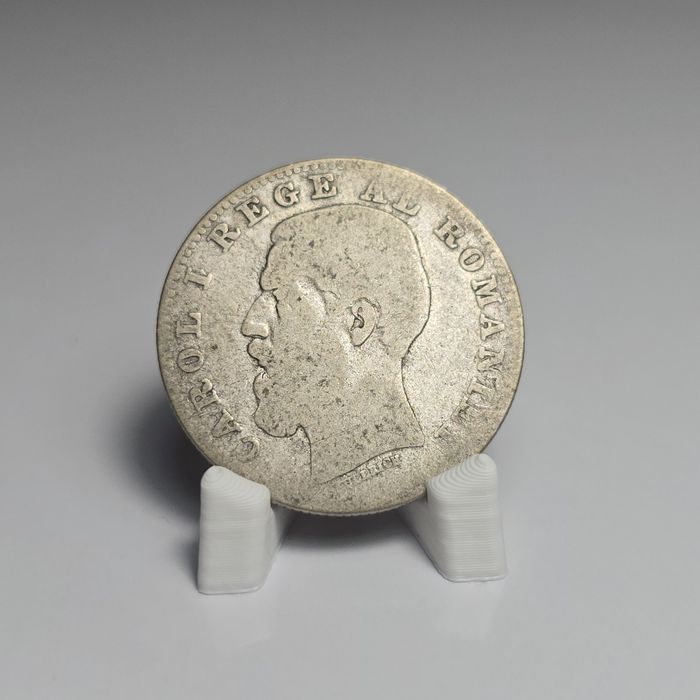 Moneda 1 leu 1884 Carol