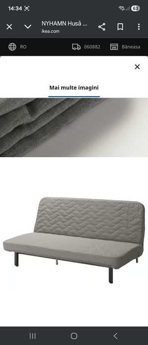 Husa saltea canapea NYHAMN Ikea