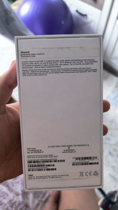 Телефон Iphone 14 256gb