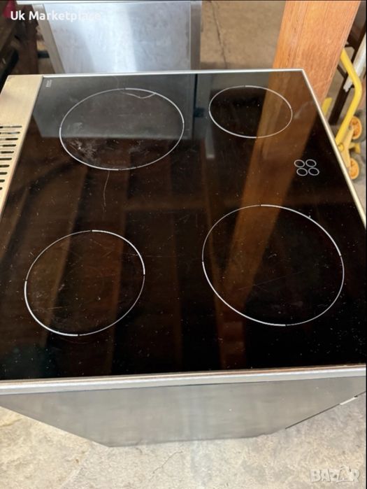 Иноксова готварска печка със керамични котлони Gram