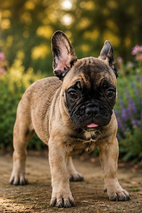Fetita pui de Bulldog Francez