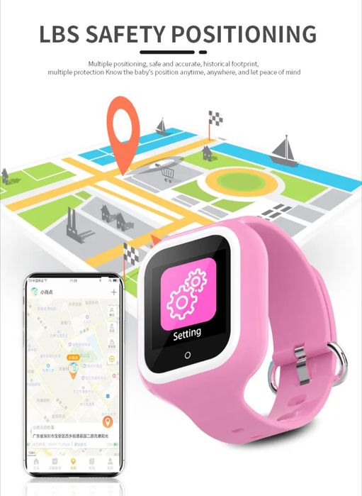 Smartwatch copii Wonlex KT21 – 4G, GPS, apel video, rezistent la apă