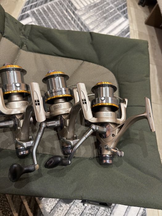 Макари Okuma и въдици Fox eos 5lb