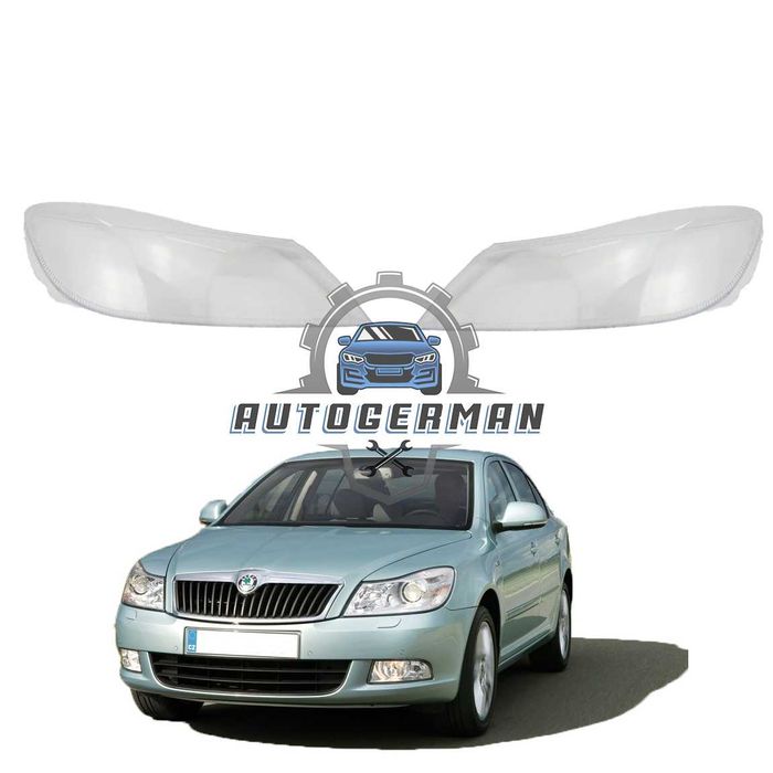 Капаци фарове Skoda Octavia A6 (09-13) стъкло фар крушки Шкода Октавия А6 xenon