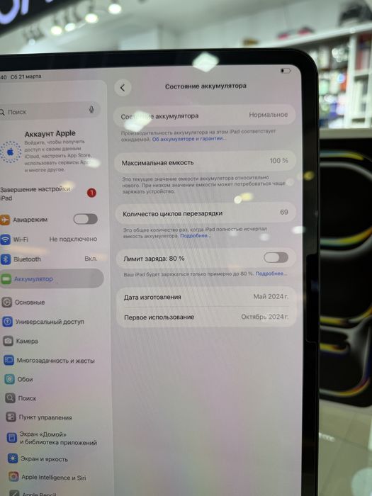 iPad Pro 11 M4 512GB 100%