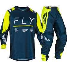 Мотокрос панталон FLY RACING F-16 colour fluo/navy blue/white