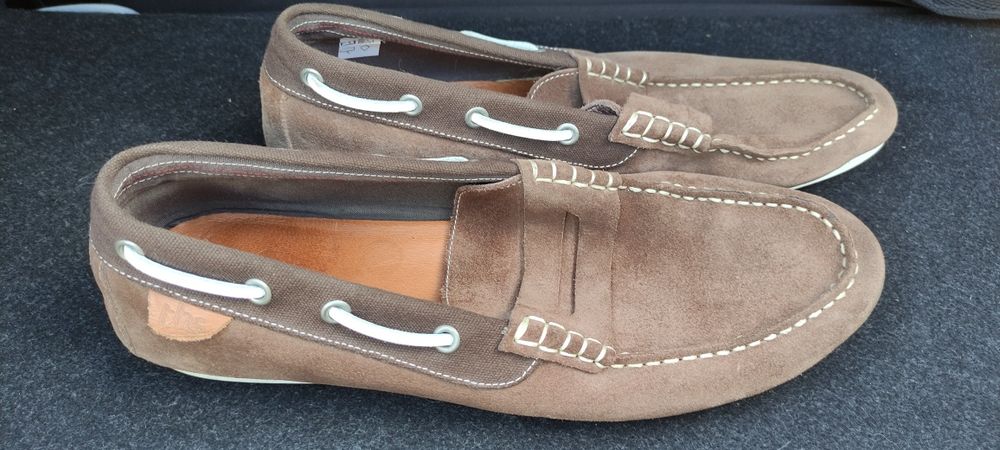 Туфли замшевые коричневые