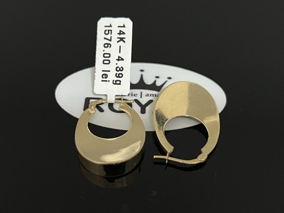 Bijuteria Royal CB : Cercei dama aur 14k 4,39gr