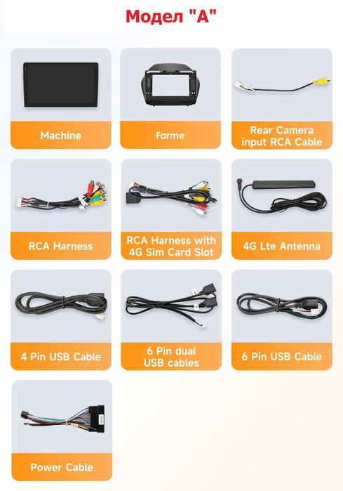 Мултимедия 10″ Android 14 за HYUNDAI TUCSON 2 IX35 CARPLAY навигация RDS DSP GPS