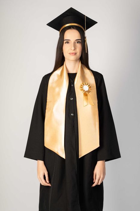 Toca, Esarfa si Cocarda, Set Nepersonalizat, Auriu, Liceu, Facultate