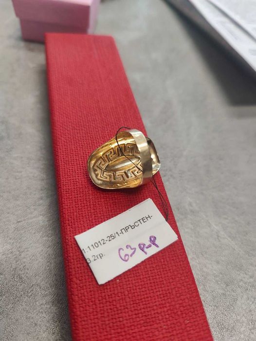 Дамски златен пръстен 3.2гр 1 4к 63размер