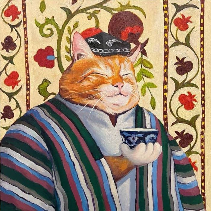 Картина Кот в бекасам