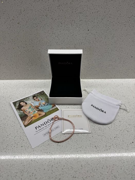 Гривна Пандора розово-златиста