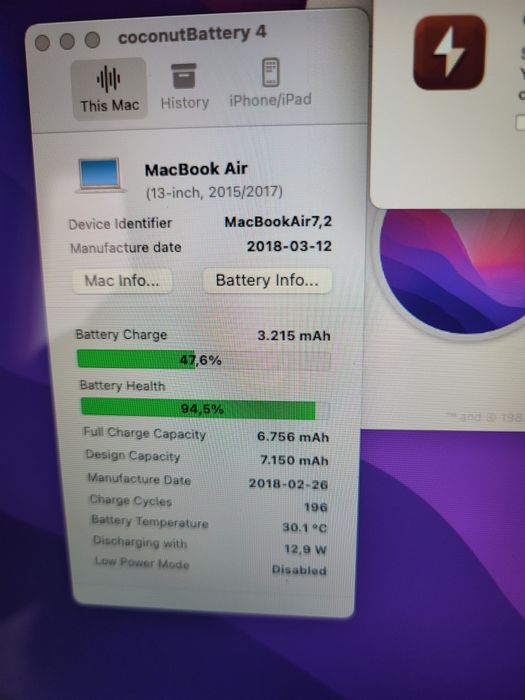 Macbook air (13-inch,2017) procesor intel core i7