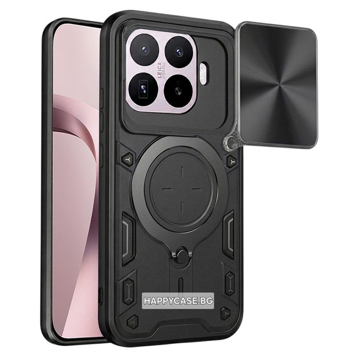 Xiaomi 17T Pro / 17T / GIANT RING Удароустойчив кейс гръб с пръстен