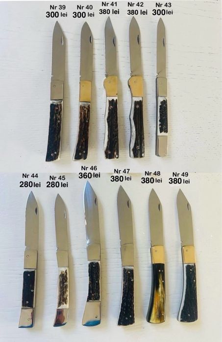 Briceag gravat tradițional, cutite, corn de cerb, vanatoresc, bricegi